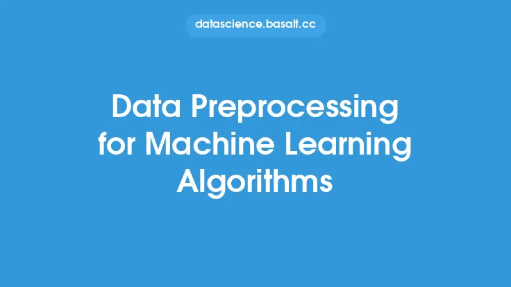 Data Preprocessing for Machine Learning Algorithms Thumbnail