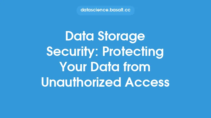 Data Storage Security: Protecting Your Data from Unauthorized Access Thumbnail