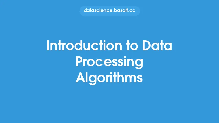 Introduction to Data Processing Algorithms Thumbnail