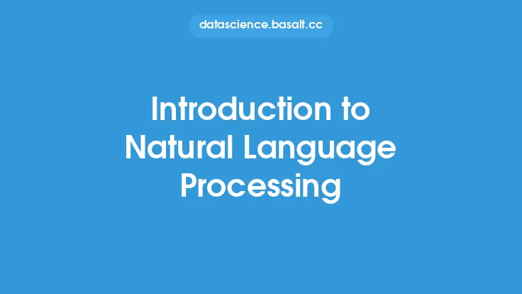 Introduction to Natural Language Processing Thumbnail