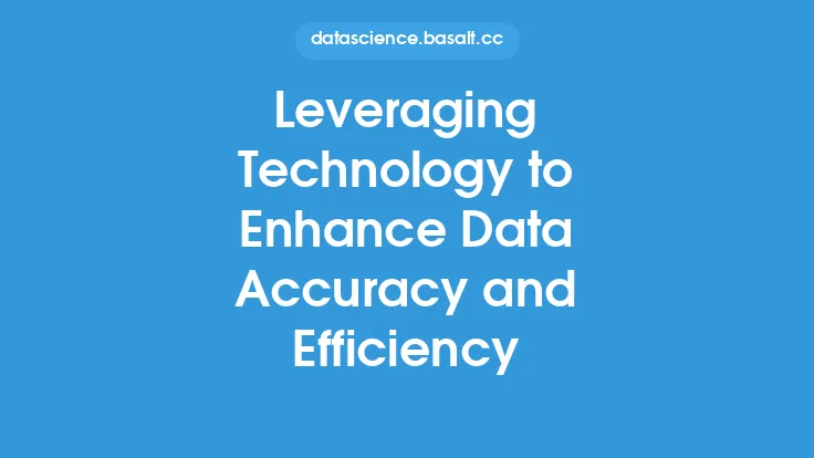Leveraging Technology to Enhance Data Accuracy and Efficiency Thumbnail