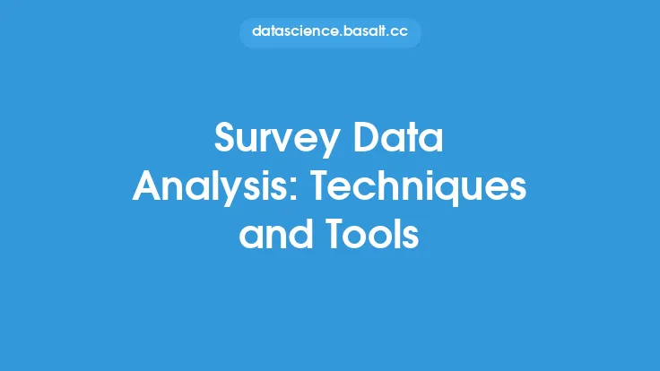 Survey Data Analysis: Techniques and Tools Thumbnail
